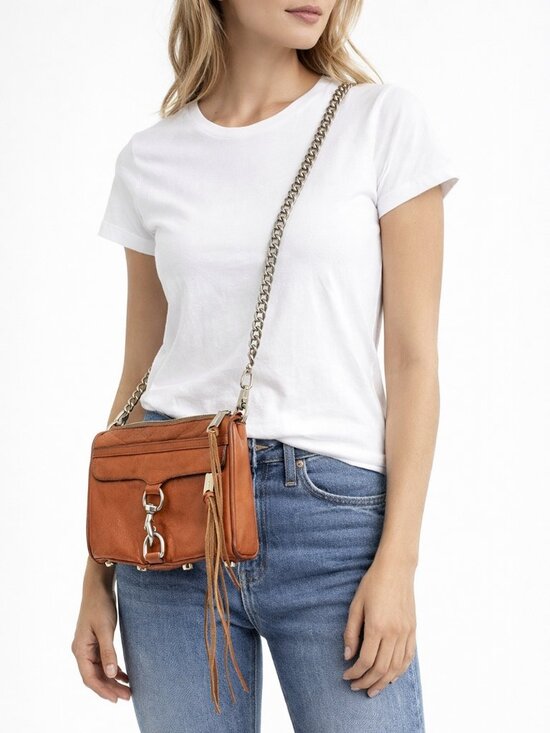 Rebecca Minkoff Handbags - Rebecca Minkoff Mini MAC Convertible Crossbody Bag | Tan Leather